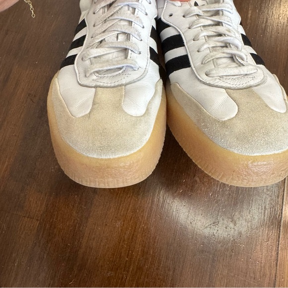 Adidas Samba Shoes Mens Size 10 White Black Gum OG Classic Soccer Sneakers - Picture 3 of 10